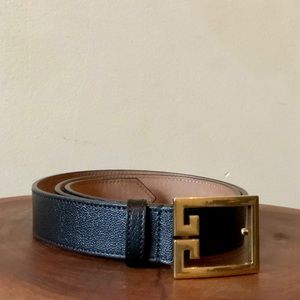 Givenchy DOUBLE G BELT IN LEATHER